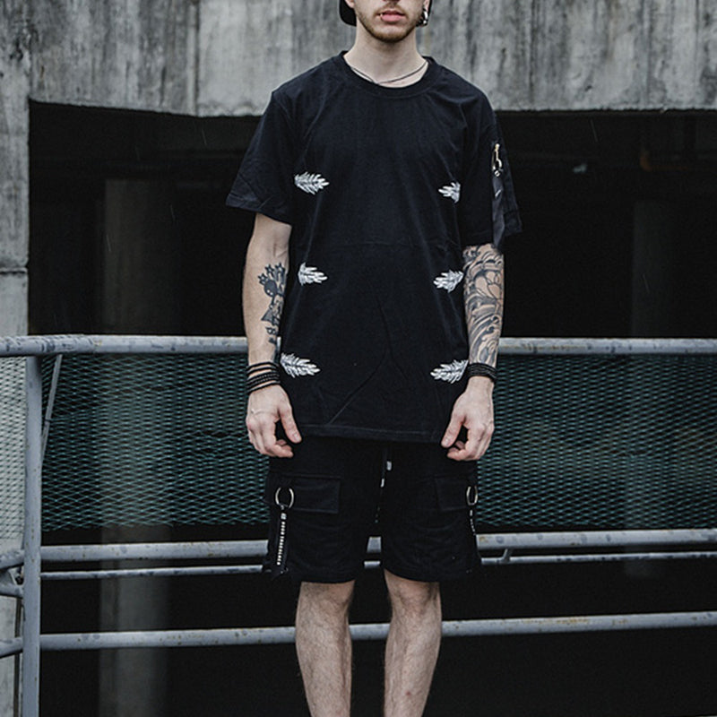 Print+Embroidery Short Sleeve - RIGHTOUTFIT