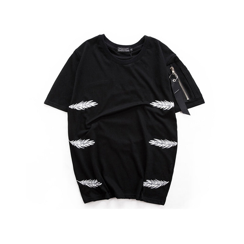 Print+Embroidery Short Sleeve - RIGHTOUTFIT