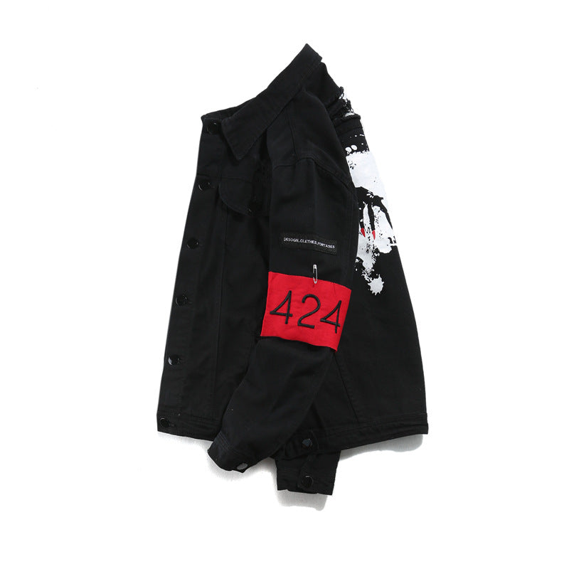 Frayed Denim jacket - RIGHTOUTFIT