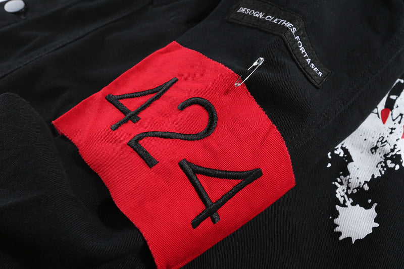 Frayed Denim jacket - RIGHTOUTFIT