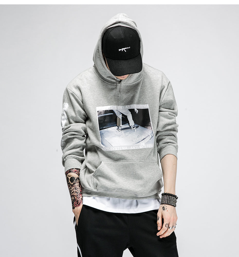 Personality Picture Pullover Hoodie - RIGHTOUTFIT