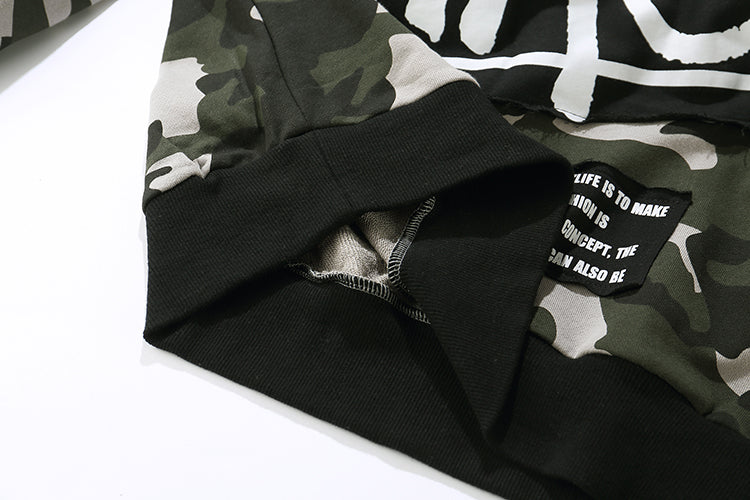 Applique oversized Pullover Hoodies - RIGHTOUTFIT