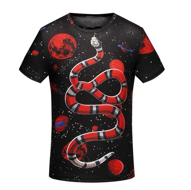 Sky Space Red snake tee - RIGHTOUTFIT