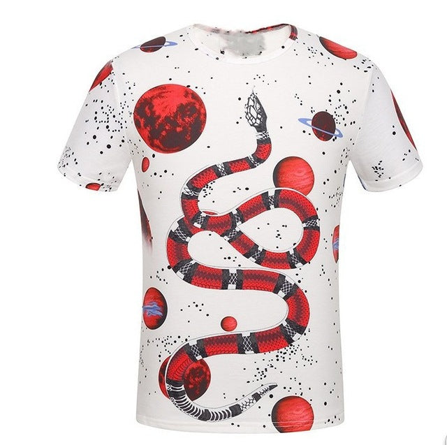Sky Space Red snake tee - RIGHTOUTFIT