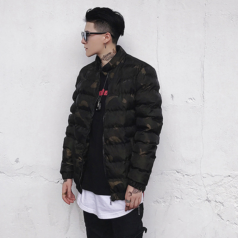 Thick Jacket Ma1 Bomber Coat Camouflage - RIGHTOUTFIT
