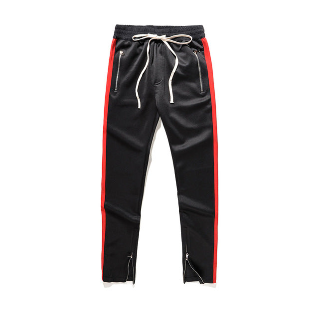 Side Patchwork track pants - RIGHTOUTFIT