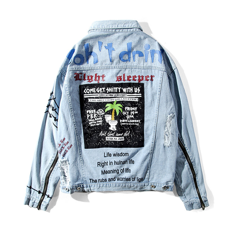 Light Denim jacket - RIGHTOUTFIT