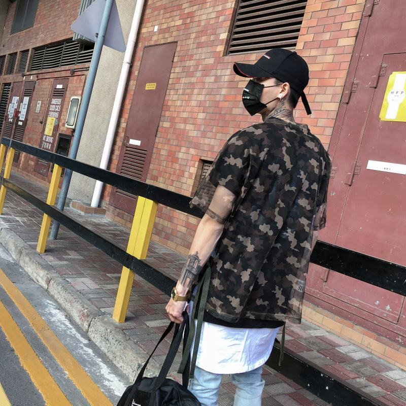 Mens Shirt camouflage shirt - RIGHTOUTFIT