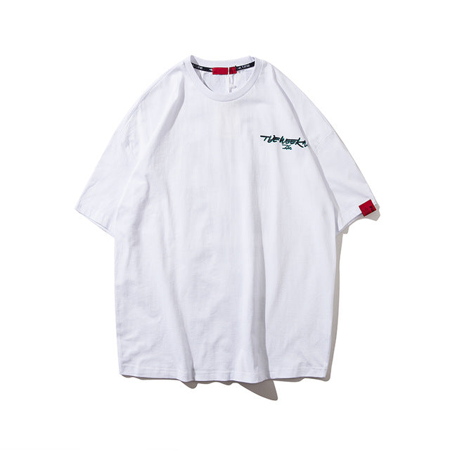 Back Squares Printing T-shirt - RIGHTOUTFIT