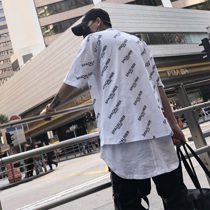 Spacaliner Printed Short Sleeve T-Shirt - RIGHTOUTFIT