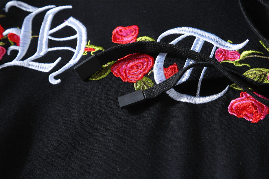 Rose Embroidery star jacket - RIGHTOUTFIT