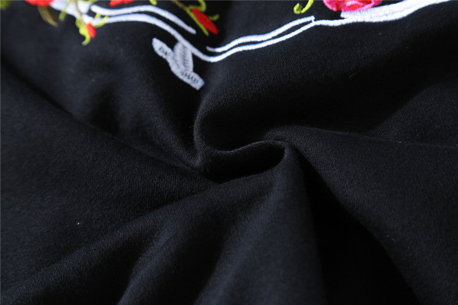 Rose Embroidery star jacket - RIGHTOUTFIT