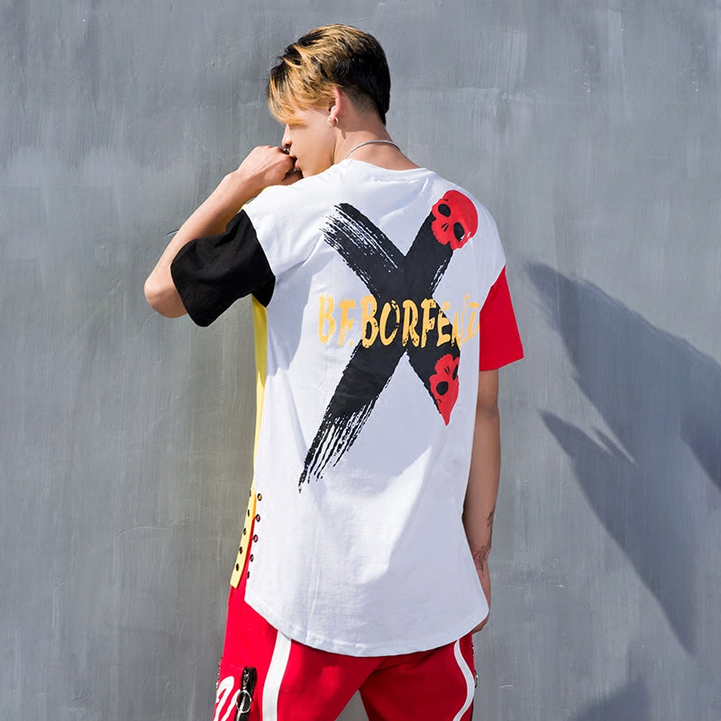 Hit Color Spliced Tee - RIGHTOUTFIT