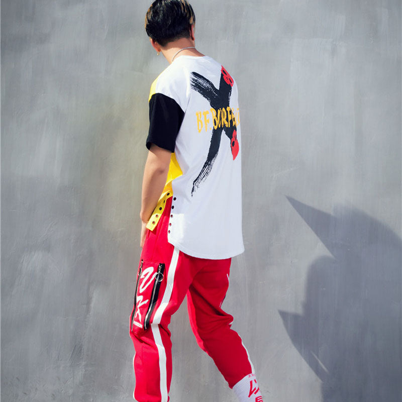 Hit Color Spliced Tee - RIGHTOUTFIT