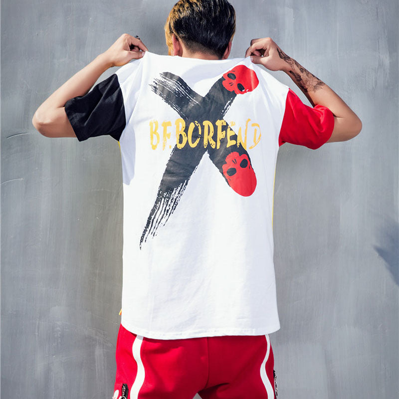 Hit Color Spliced Tee - RIGHTOUTFIT