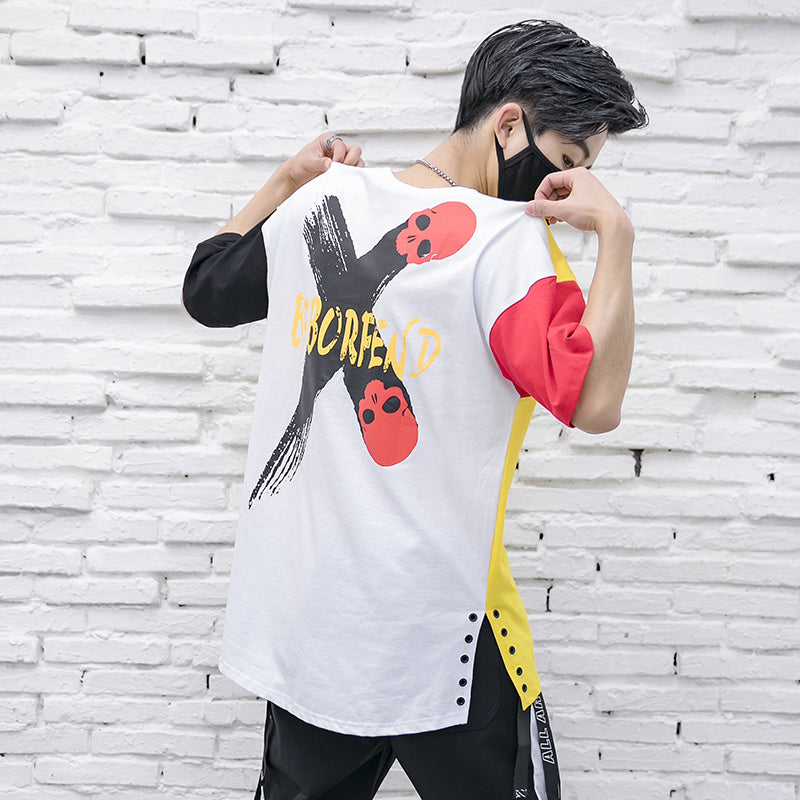 Hit Color Spliced Tee - RIGHTOUTFIT