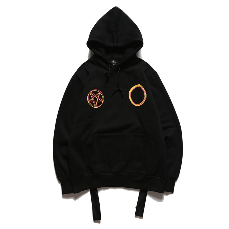 Five Awn Star Magic Array Black Hoodie - RIGHTOUTFIT