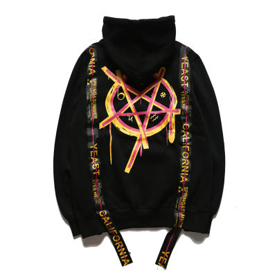 Five Awn Star Magic Array Black Hoodie - RIGHTOUTFIT