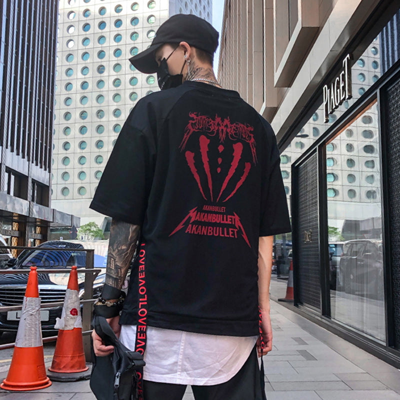 Monster T-shirt with side straps - RIGHTOUTFIT