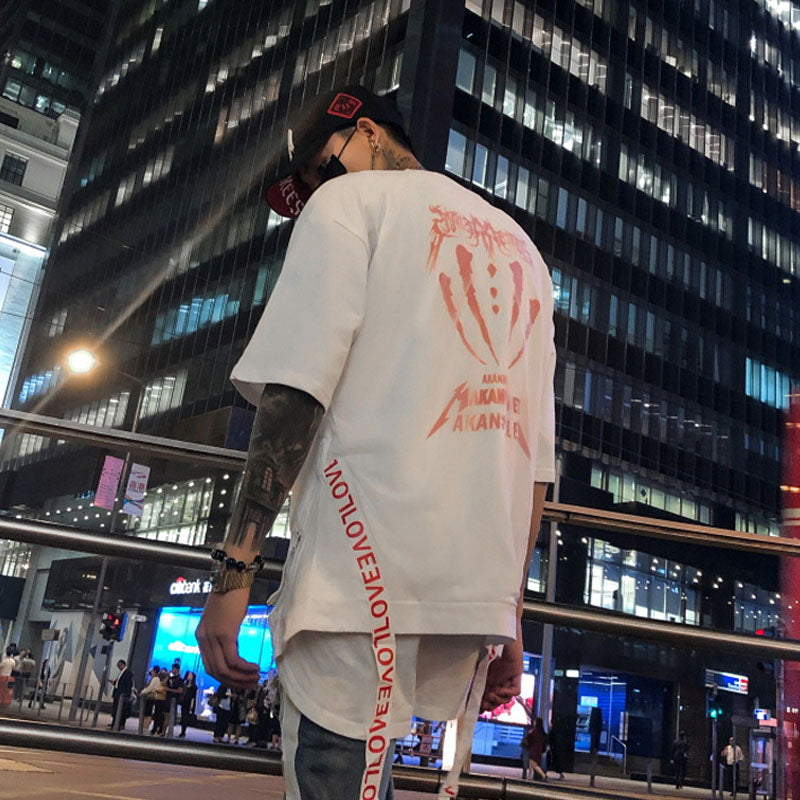 Monster T-shirt with side straps - RIGHTOUTFIT