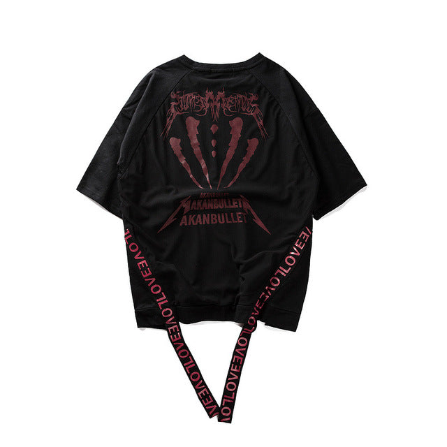 Monster T-shirt with side straps - RIGHTOUTFIT