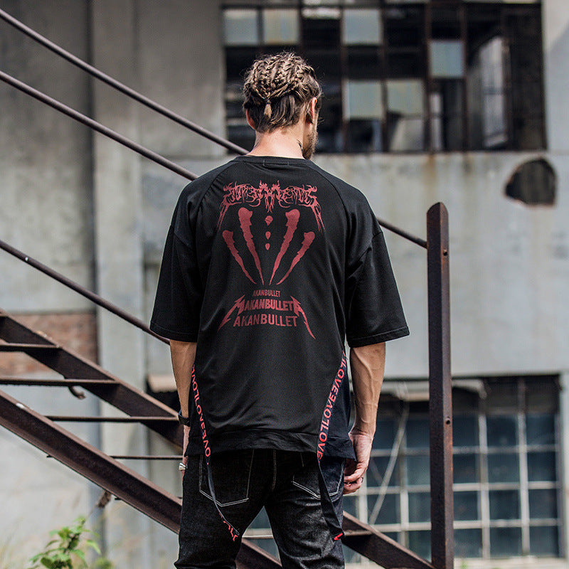 Monster T-shirt with side straps - RIGHTOUTFIT