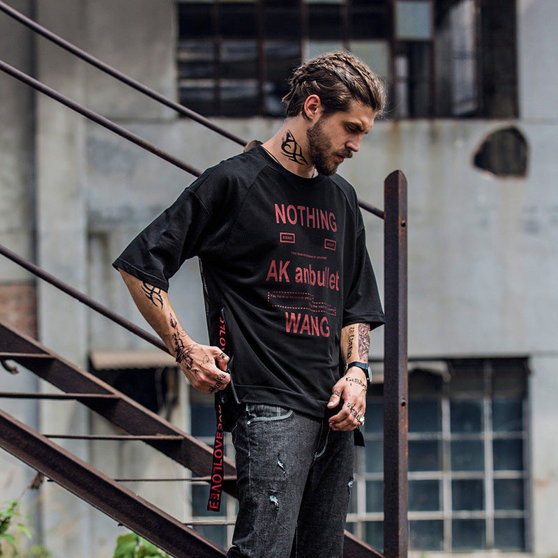 Monster T-shirt with side straps - RIGHTOUTFIT