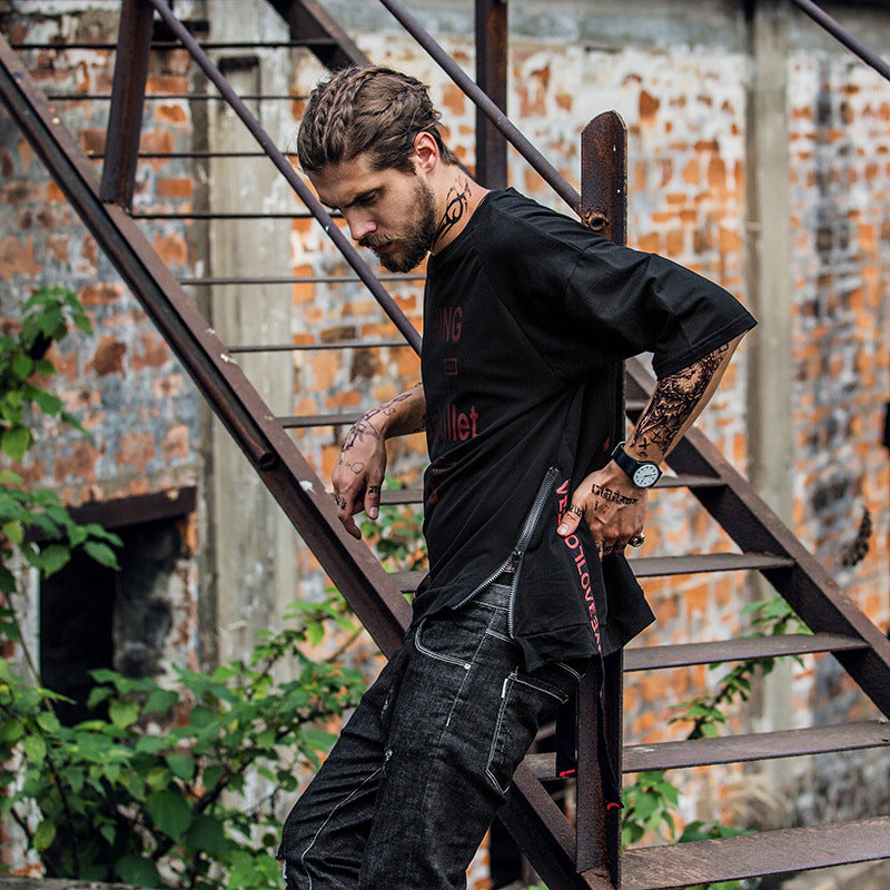 Monster T-shirt with side straps - RIGHTOUTFIT