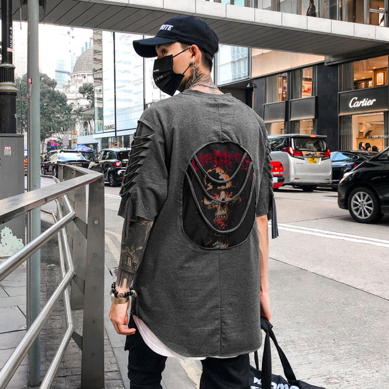 Dart stripped T-shirt - RIGHTOUTFIT