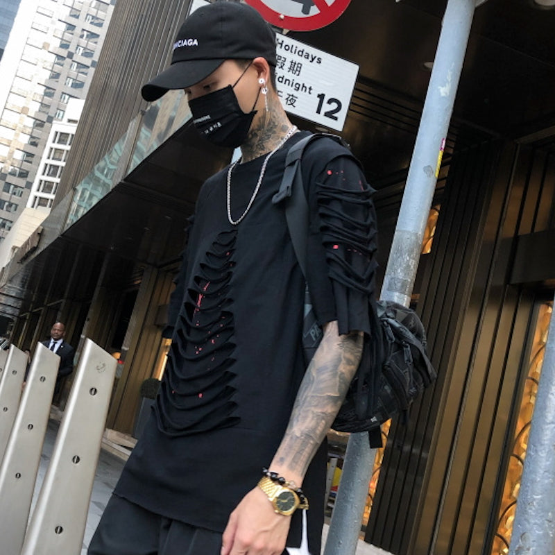 Dart stripped T-shirt - RIGHTOUTFIT