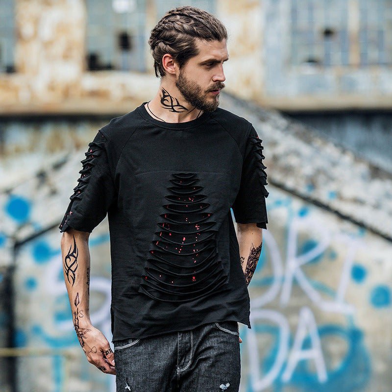 Dart stripped T-shirt - RIGHTOUTFIT