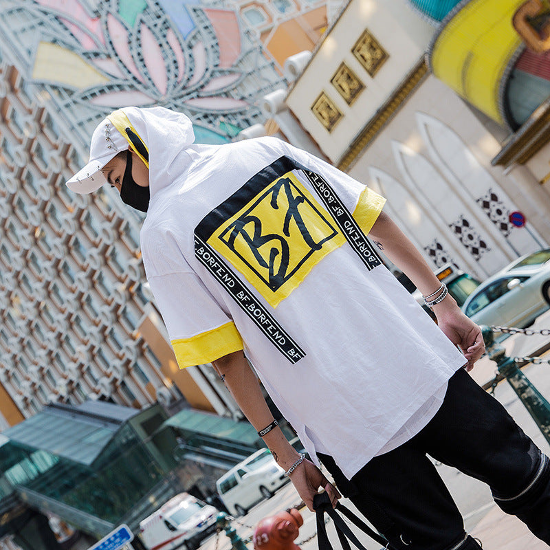 hooded t-shirts Men Tops Tees Shirts Man Clothing US Size S-XL - RIGHTOUTFIT