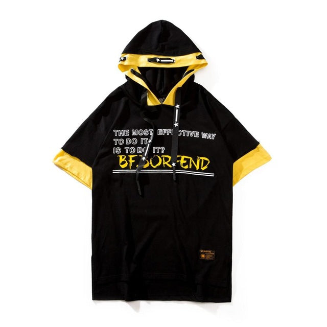 hooded t-shirts Men Tops Tees Shirts Man Clothing US Size S-XL - RIGHTOUTFIT