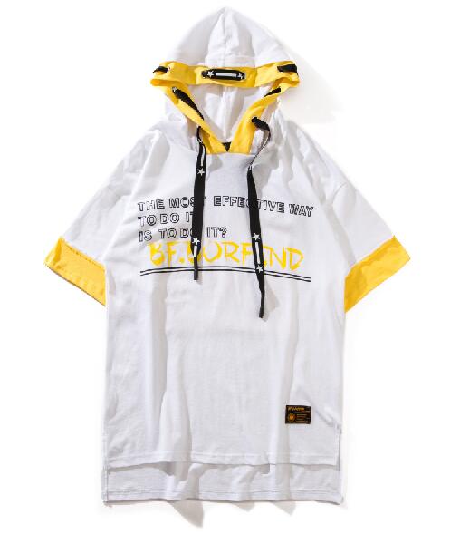 hooded t-shirts Men Tops Tees Shirts Man Clothing US Size S-XL - RIGHTOUTFIT