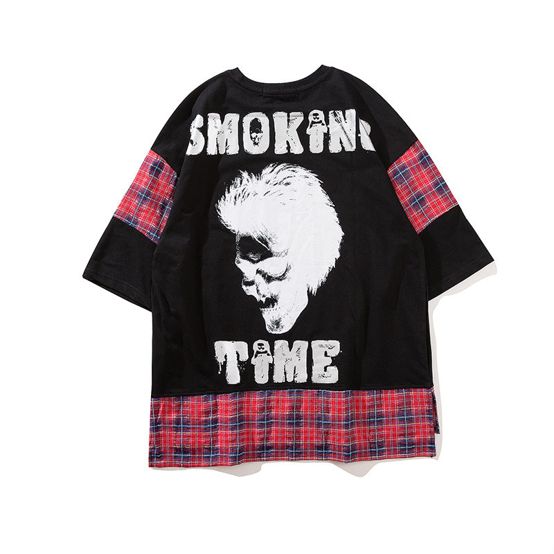 Grid Oversize T-Shirt - RIGHTOUTFIT