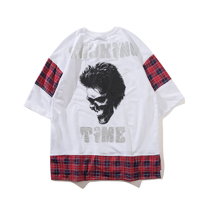 Grid Oversize T-Shirt - RIGHTOUTFIT