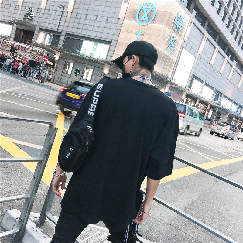 spray graffiti oversized T-shirt - RIGHTOUTFIT