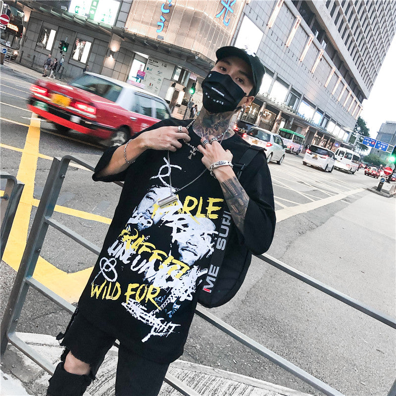 spray graffiti oversized T-shirt - RIGHTOUTFIT