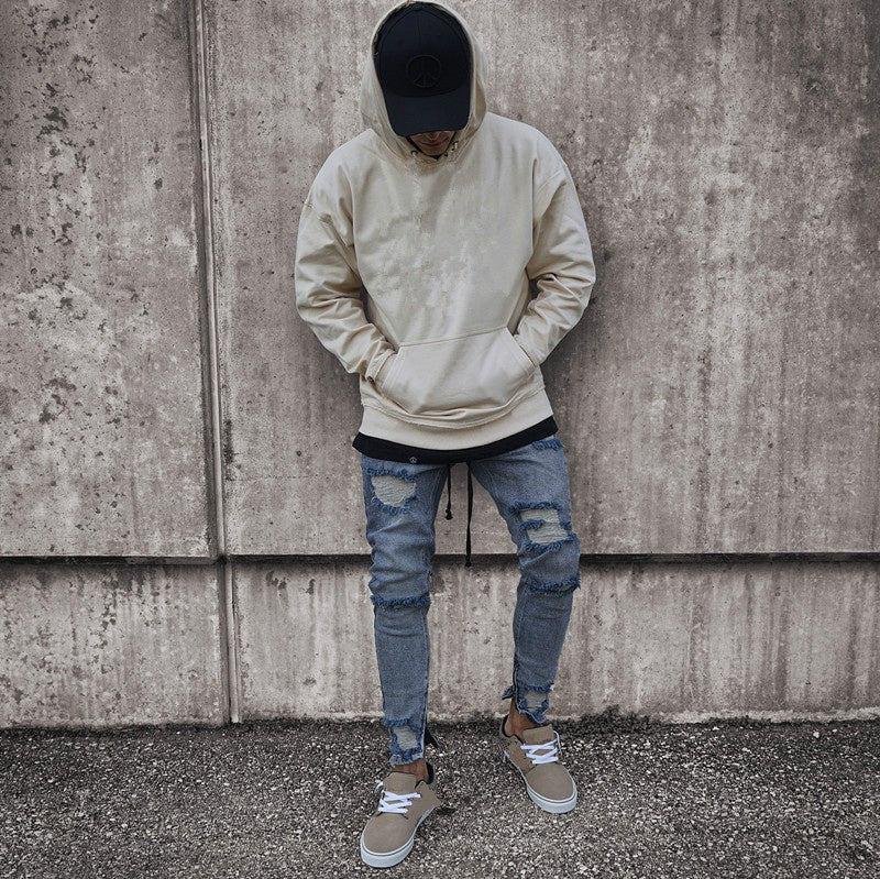 Frayed Ripped Denim jeans - RIGHTOUTFIT