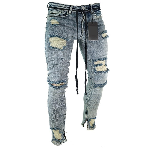 Frayed Ripped Denim jeans - RIGHTOUTFIT
