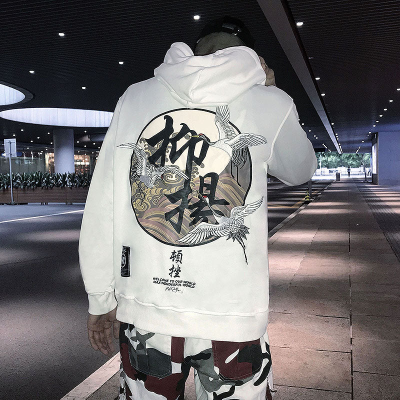 flying Crane hoodie - RIGHTOUTFIT
