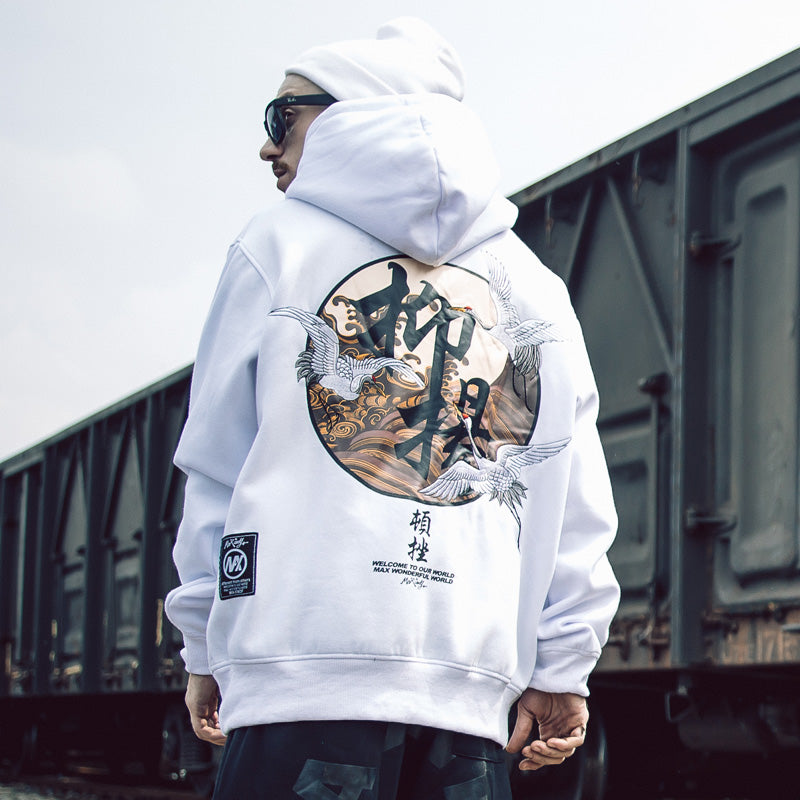 flying Crane hoodie - RIGHTOUTFIT