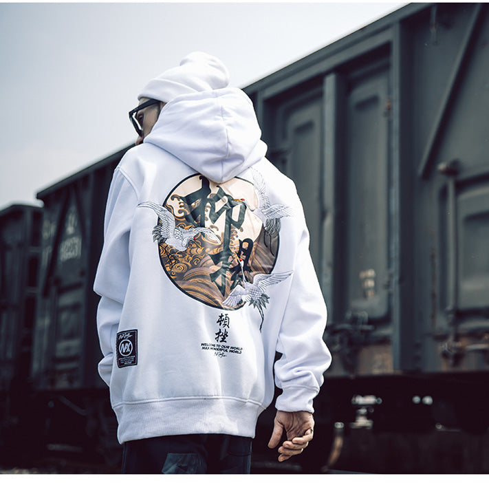 flying Crane hoodie - RIGHTOUTFIT
