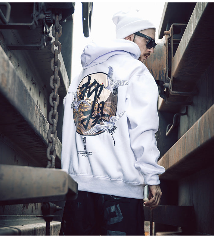 flying Crane hoodie - RIGHTOUTFIT