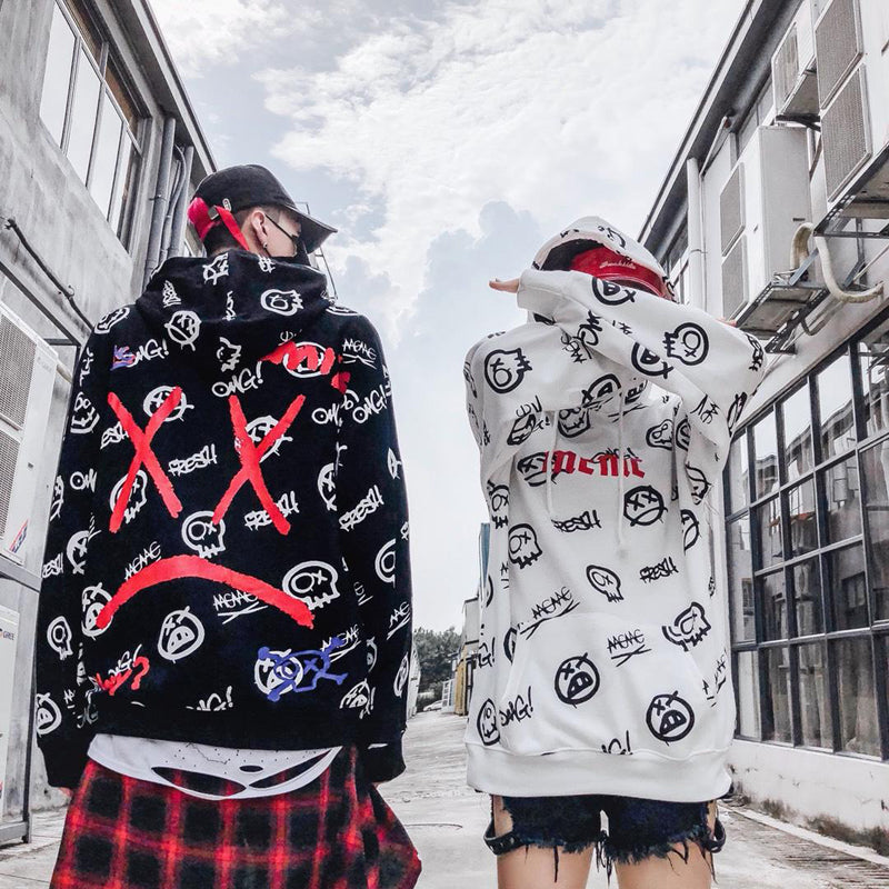 X  frown Hoodies - RIGHTOUTFIT