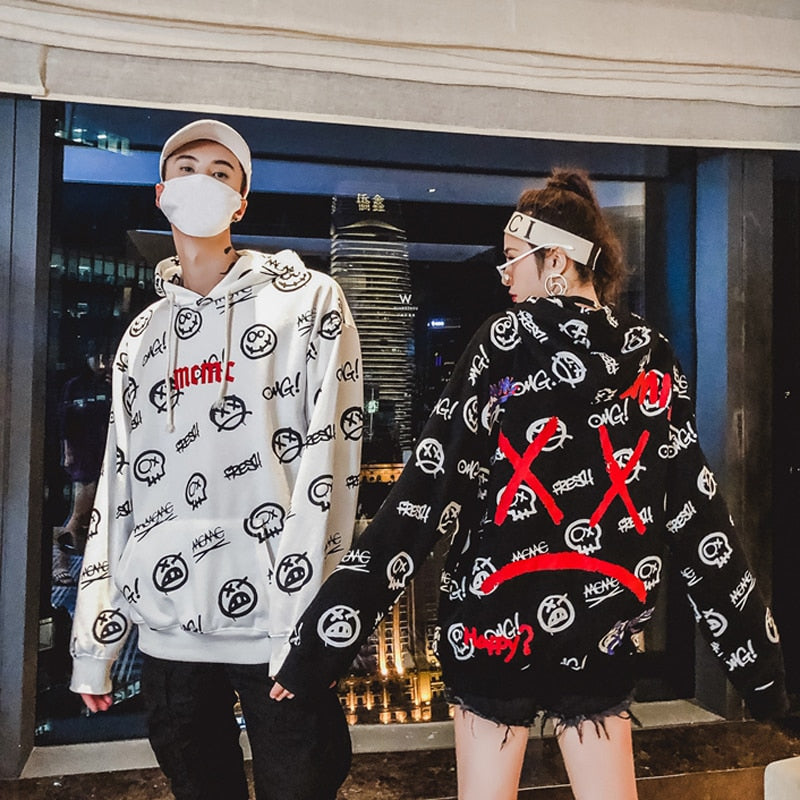 X  frown Hoodies - RIGHTOUTFIT