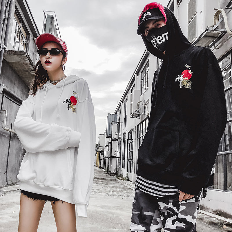 Letter Wave Hoodies - RIGHTOUTFIT