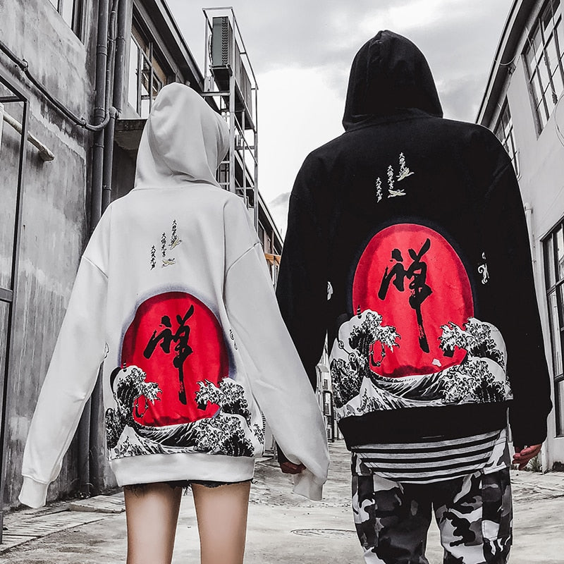 Letter Wave Hoodies - RIGHTOUTFIT