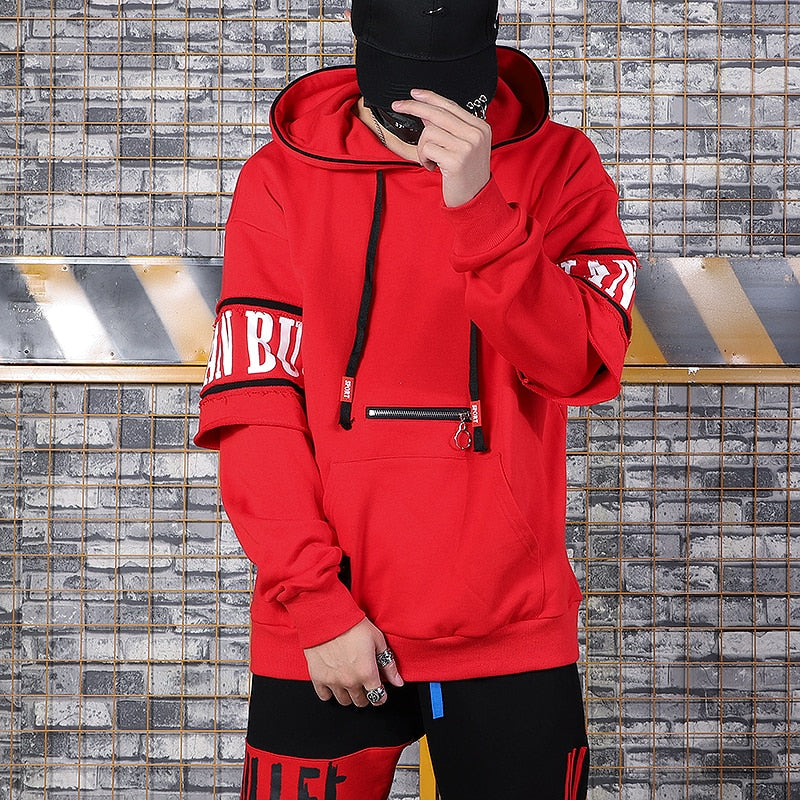 Dual question mark hoodie - RIGHTOUTFIT