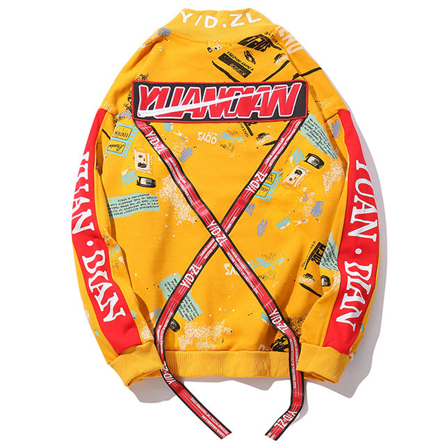 Turtleneck Ribbon Sweatshirt - RIGHTOUTFIT